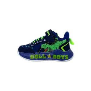Sneakers luminose BULL BOYS DNAL5140 BLU T-REX Bambino
