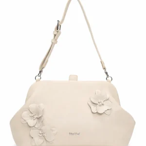 Borsa a Spalla Fiori Panna