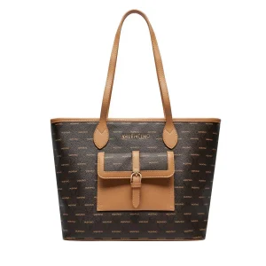 Shopper Liuto Cuoio/Multicolor