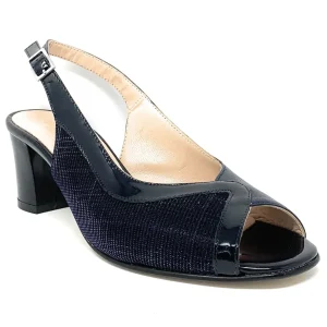 Sandalo col tacco SOFFICE SOGNO 20100 NAPPA BLU donna