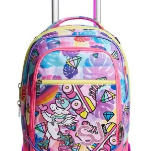Trolley Scuola SJ Jack 3WD Rollerskate Girl Unicorno Seven