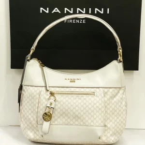 Sacca  A Spalla e tracolla Liberty Bianca Fantasia Nannini