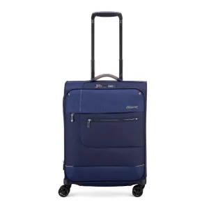 Bagaglio a mano 55x40x20 Sidetrack Roncato 4 ruote blu