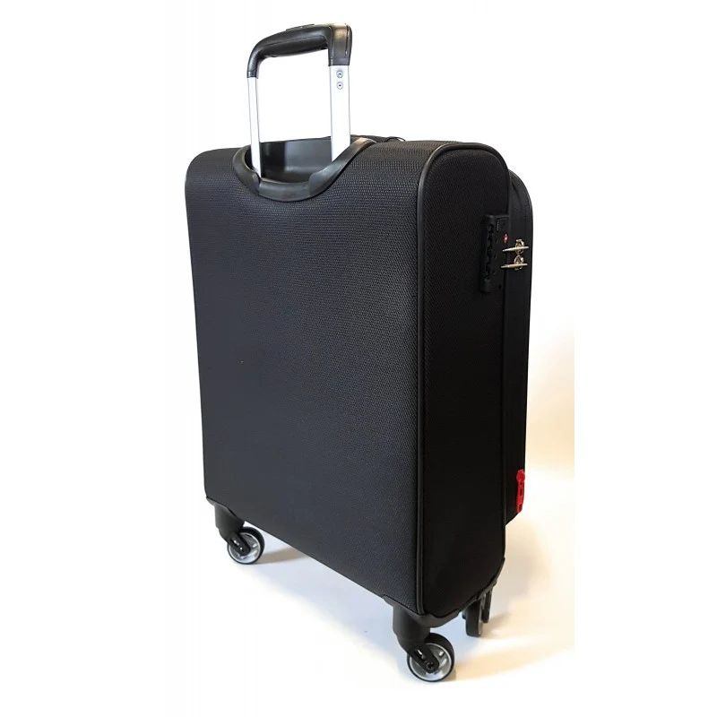 Trolley Bagaglio a Mano Penta Espandibile 4 ruote Modo Roncato Nero - immagine 4