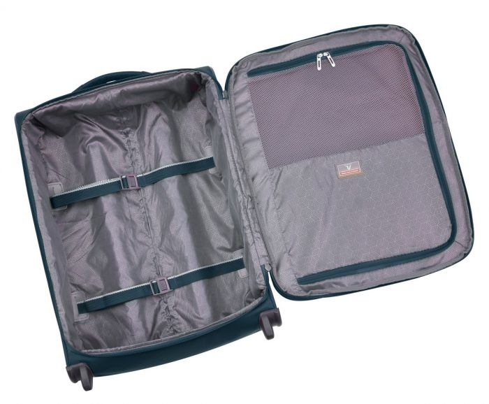 Trolley cabina Roncato 4 RUOTE Joy 6213 espandibile Blu 55x40x20 - immagine 5