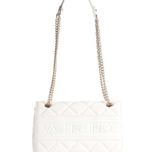 ADA Borsa A Tracolla Bianca Ecopelle