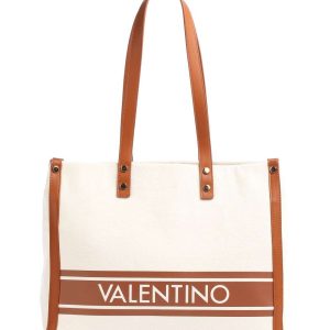 Shopper Vesper Naturale e Cuoio Valentino By Mario Valentino