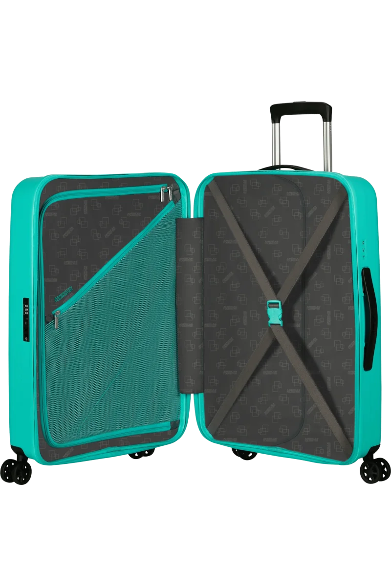 Valigia Media 68cm Rejoy Verde Acqua 4 ruote - immagine 4